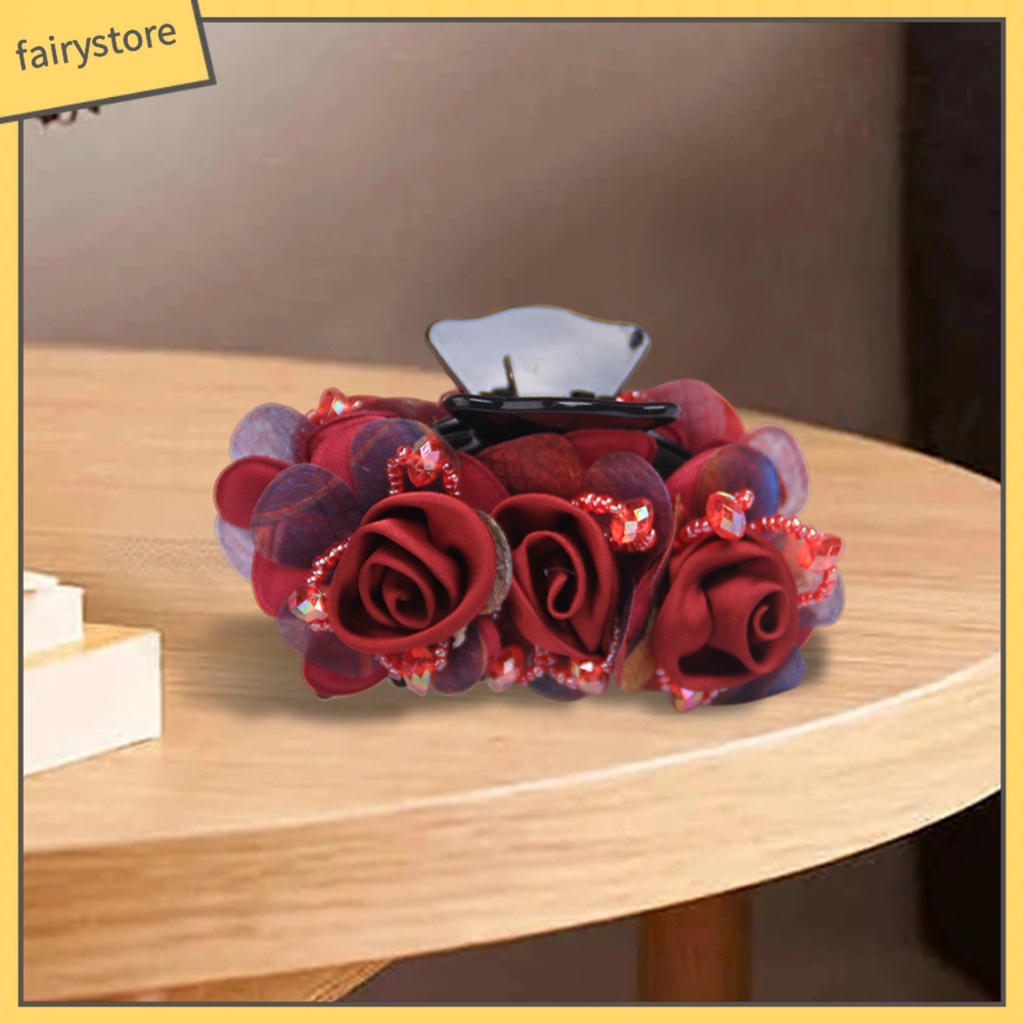 Kẹp Tóc Càng Cua Bằng Nhựa Co Giãn Chống Trượt Tạo Kiểu Tóc Thủ Công