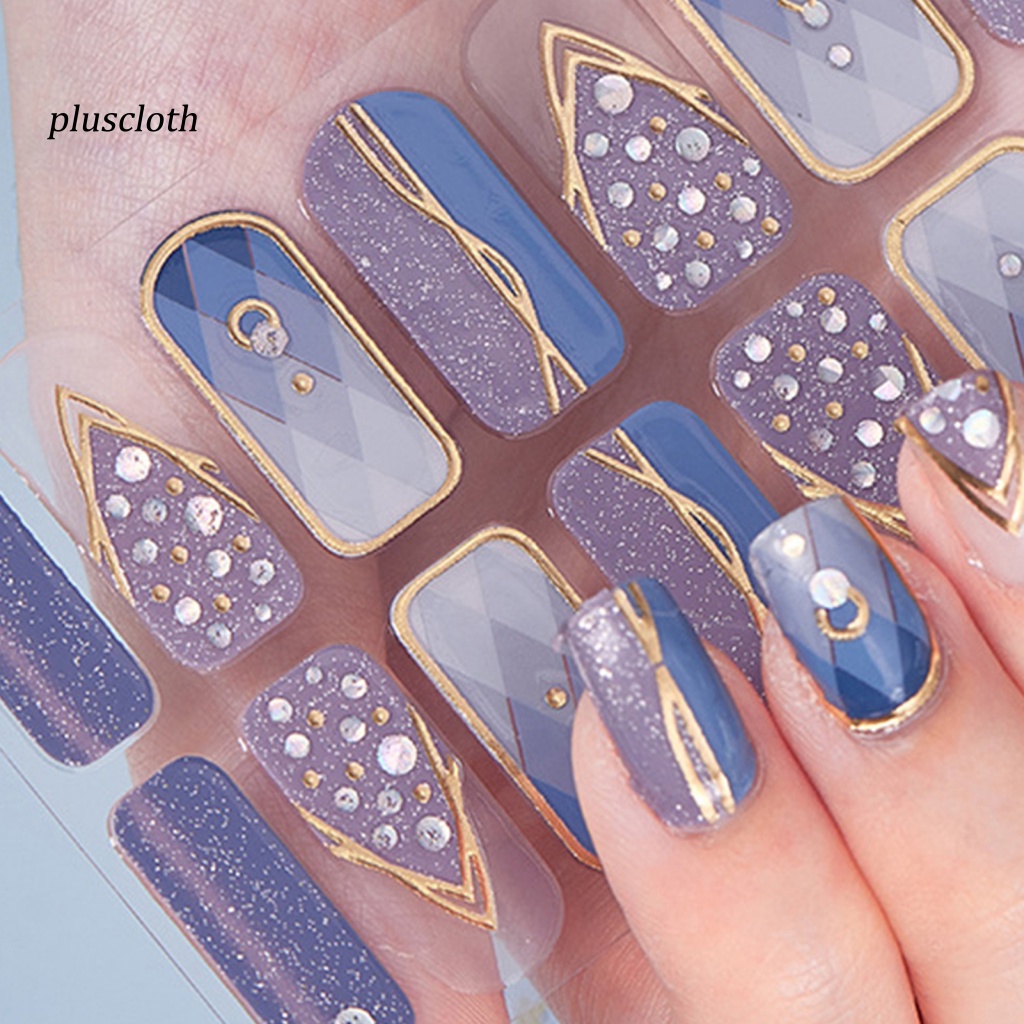 1 Bộ Miếng Dán Móng Tay Siêu Mỏng Không Gây Kích Ứng Có Thể Tháo Rời