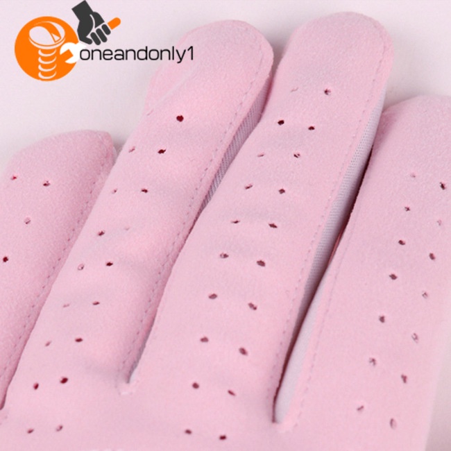 1 Đôi Găng Tay Đánh Golf Bằng Vải Vi Sợi Chống Nắng Chống Mòn Thoáng Khí Có Thể Giặt Sạch Dành Cho Nữ