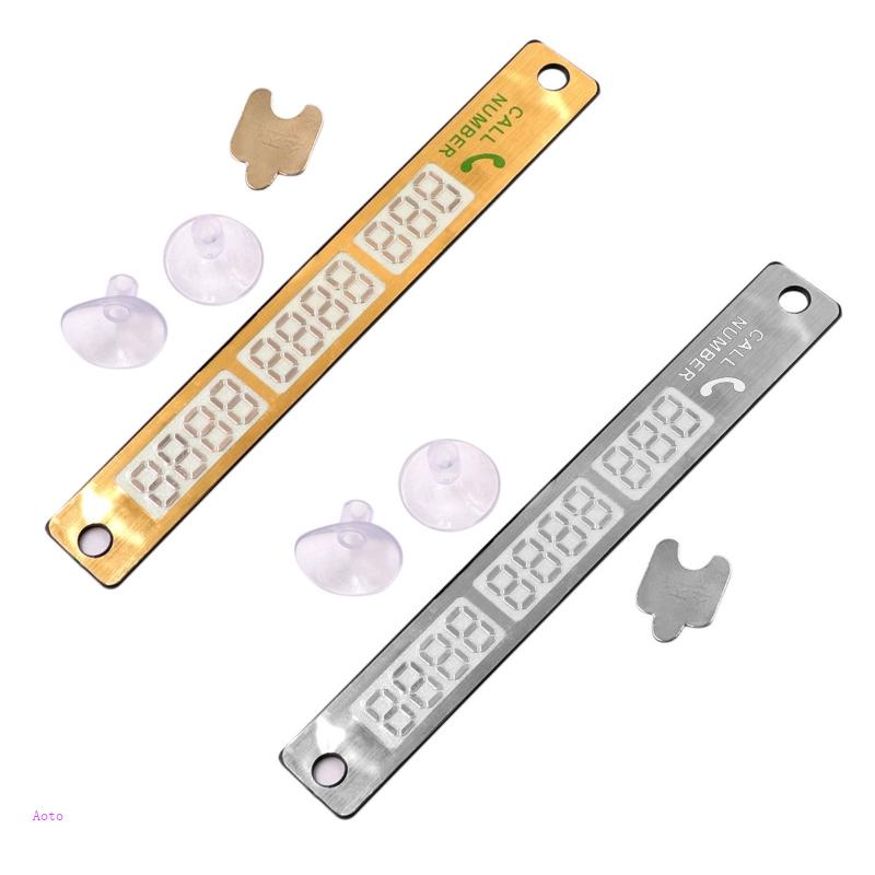 Thẻ Đậu Xe Tạm Thời Để Lại Số Điện Thoại Màu Dạ Quang Thông Dụng Cho Xe Hơi AOTO SUV