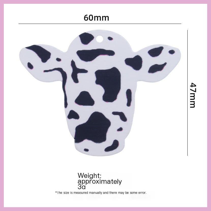 Móc Khóa Hình Đầu Bò Hoạt Hình Nhiều Màu Sắc Sáng Tạo DIY