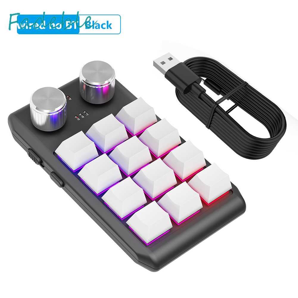 Bàn PhíM DIY RGB 12 PhíM 2 NúT Hỗ Trợ Lập TrìNh Cho Windows