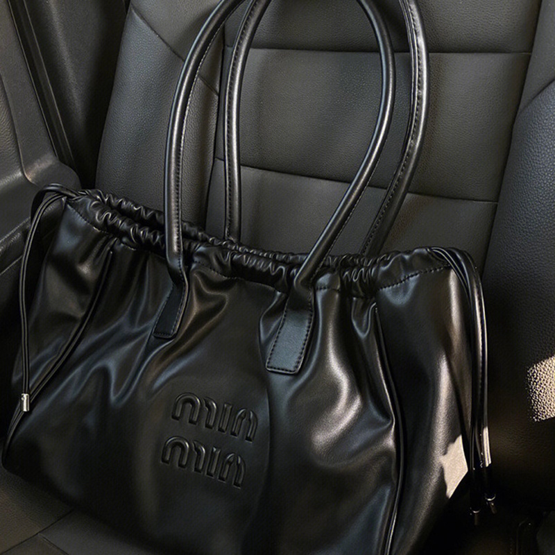 Túi tote Dây Rút Đeo Vai Sức Chứa Lớn Phong Cách retro Dễ Phối Đồ Thời Trang Cho Nữ