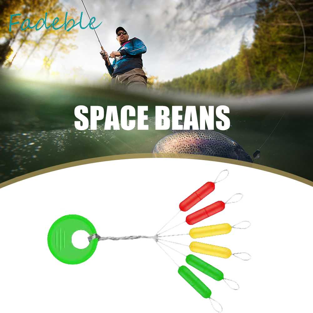 Set 10 / 60 Nút Chặn Dây Câu Hình Trụ Nhiều Màu Sắc