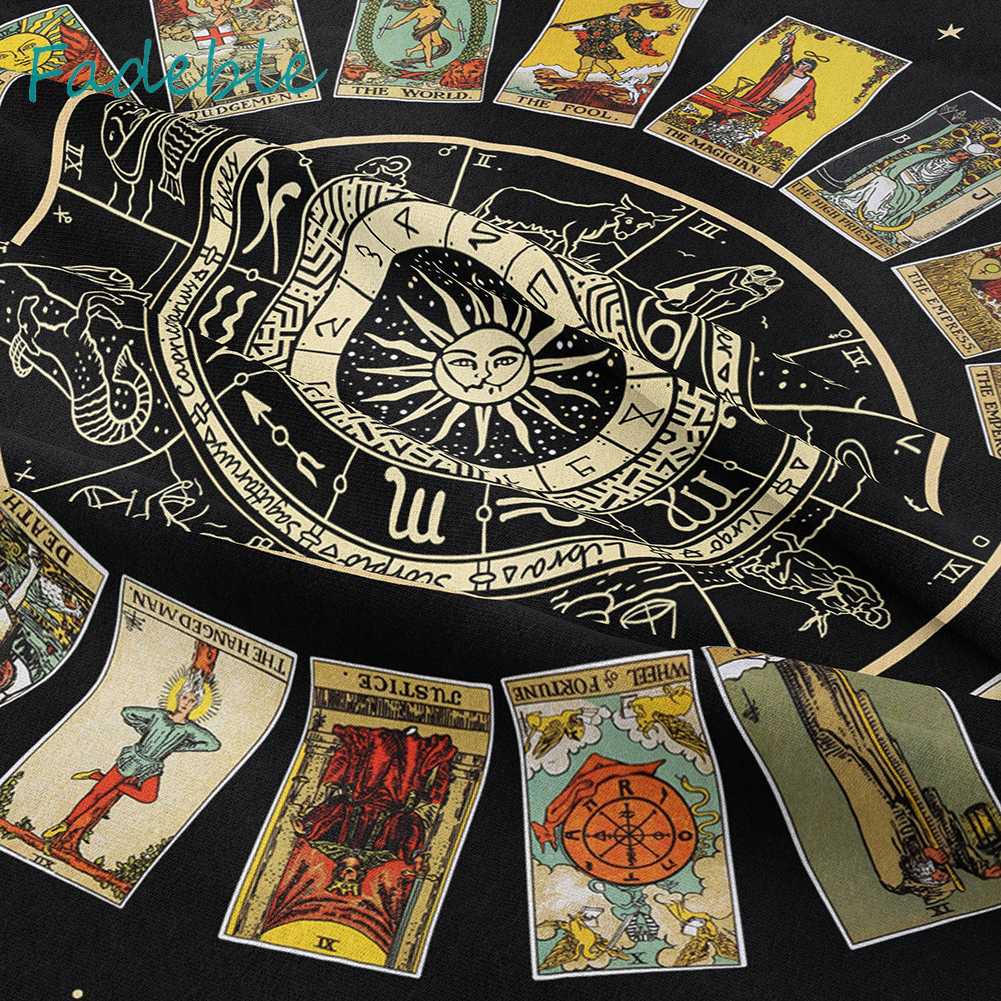 Thảm Treo Tường Họa Tiết Mandala Tarot Kích Thước 95x73cm