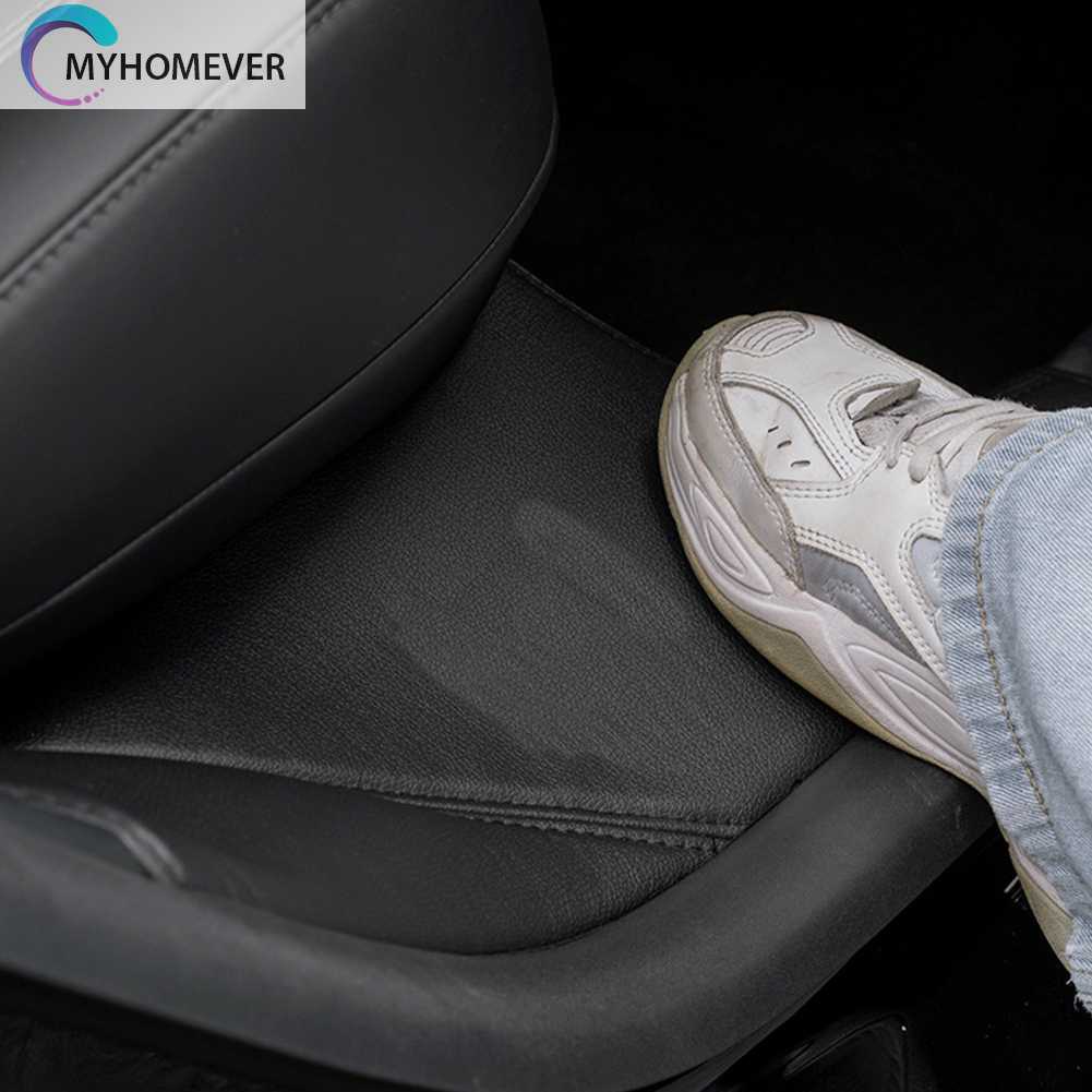 1 Cặp Đệm Da PU Chống Bẩn Bảo Vệ Cửa Sau Xe Hơi Tesla Model Y 22-23