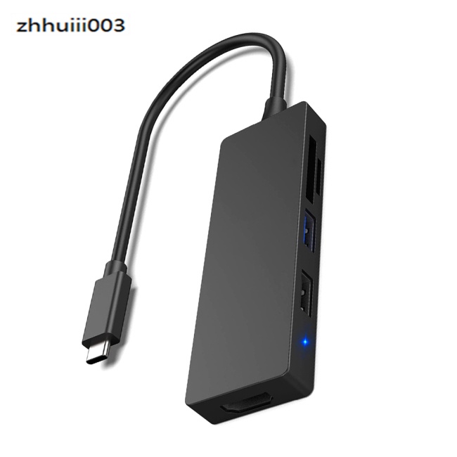 Bộ Chia Cổng Usb Type c 5 Trong 1 Đầu Đọc Thẻ Nhớ Usb 2.0 / 3.0 Fordmi