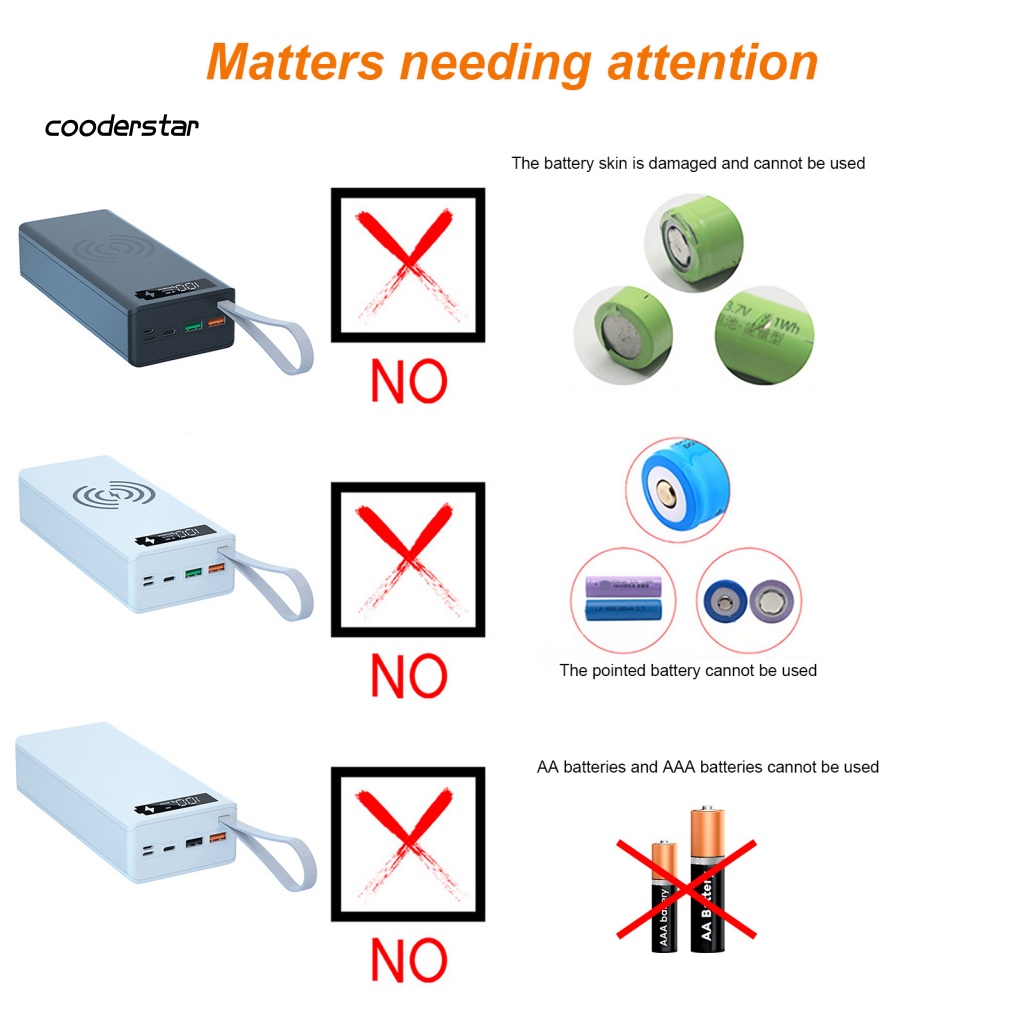 Vỏ Sạc Dự Phòng 16x18650 QC Thiết Kế Nhỏ Gọn Tiện Dụng