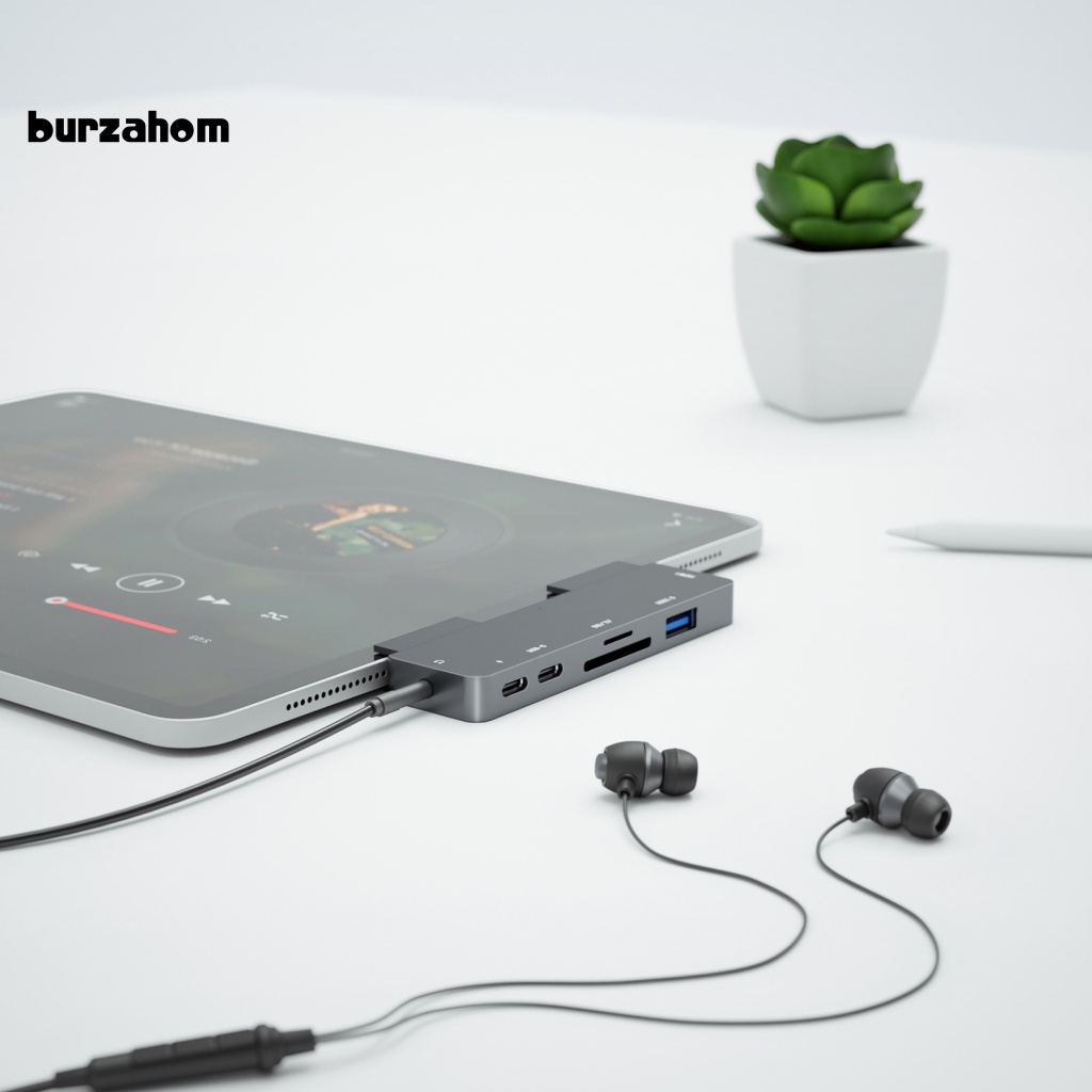 Bộ Chia 7 Cổng USB Loại C 60W Chất Lượng Cao