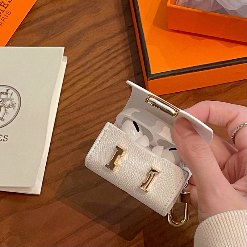 Vỏ Bảo Vệ Hộp Sạc Tai nghe không dây AirPods 1 2 3 4 Pro inPods i12 Bằng Da Mềm Chống Sốc Sang Trọng
