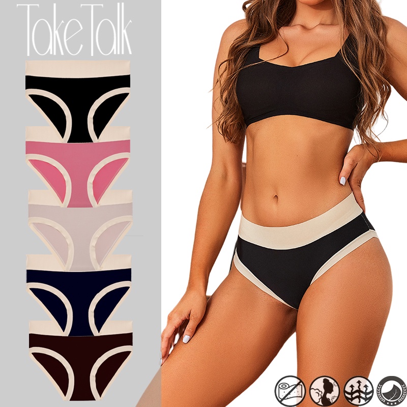 Take Talk Quần Lót Nữ Lưng Cao Không Đường May Thoải Mái Nhiều Cỡ M-XXXL