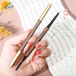 Bút Chì Lông Mày Tam Giác Nhỏ Hai Đầu Bút Lông Mày Chống Thấm Nước Bút Trang Điểm Cô Gái Quà Tặng Đồ Dùng