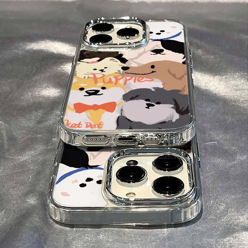 ✅Ốp Điện Thoại Mềm Chống Sốc Họa Tiết Cún Con Dễ Thương Dành Cho Iphone 11 / 12 8 Max 71314 Pro 6MQP