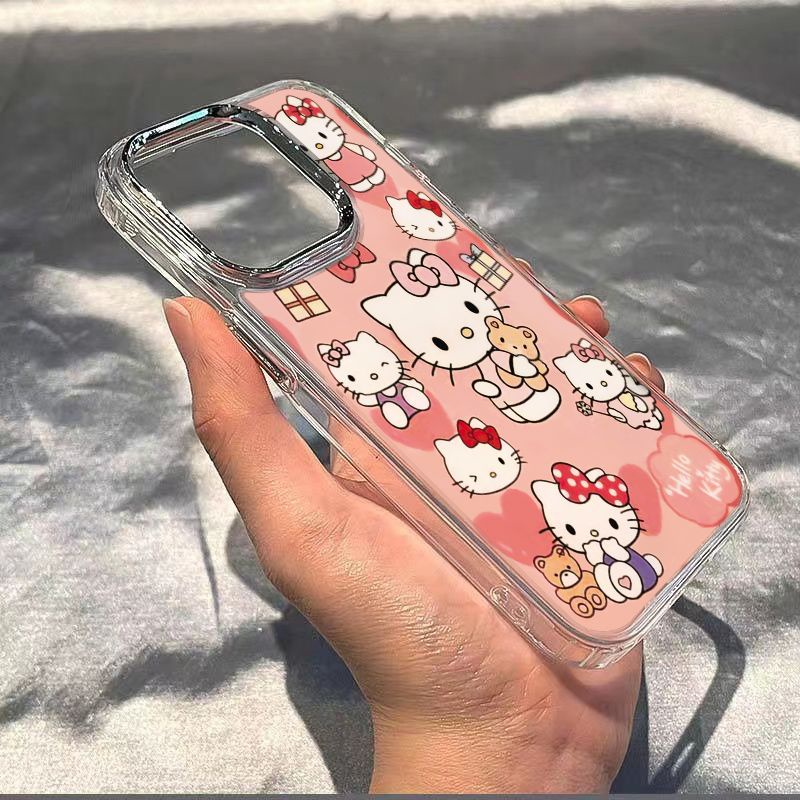 ✅Ốp Điện Thoại Mềm Chống Sốc Họa Tiết Mèo Con 13iPhone12 Apple max / 14pro Love 8711 EMSG