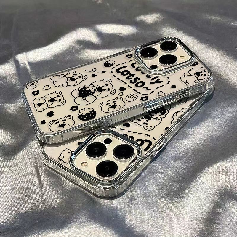 ✅Ốp Điện Thoại Mềm Chống Sốc In Hình Gấu Cho Iphone 14Pro Xs 13 7 12 plus8 11max XR0E
