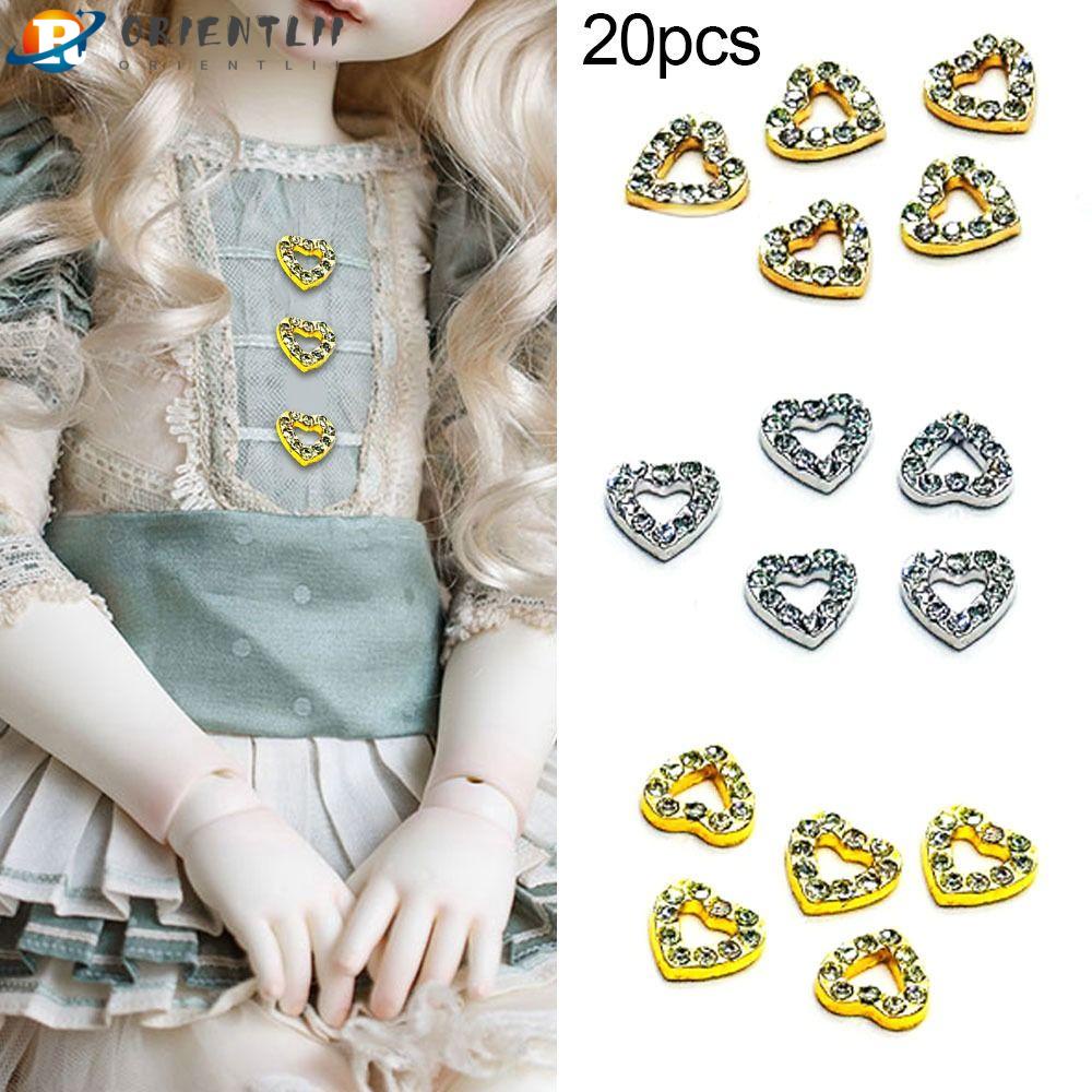 Set 20 Phụ Kiện Túi Đựng Búp Bê Hình Trái Tim Dễ Thương