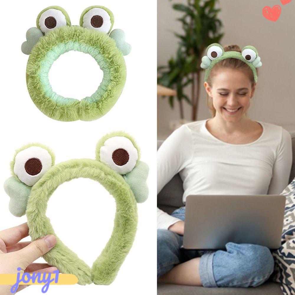 Băng Đô Hình Ếch Co Giãn Dùng Rửa Mặt / Trang Điểm Tiện Dụng