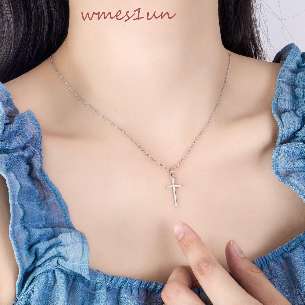 Quà Tặng Trang Sức Hình Chúa Jesus WMES15H Kiểu Vintage|Vòng cổ Hợp Kim Phong Cách Hip Hop Đường Phố Cá Tính