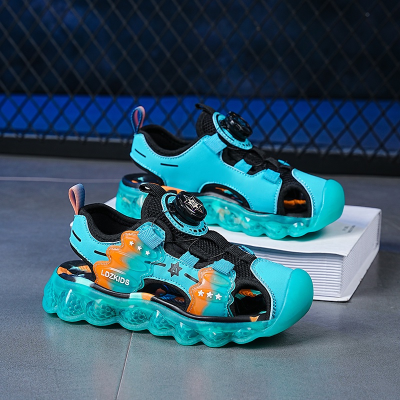 Xăng đan Da Chống Trượt Thoải Mái Thời Trang Đi Biển Mùa Hè Cho Bé Trai Và Gái