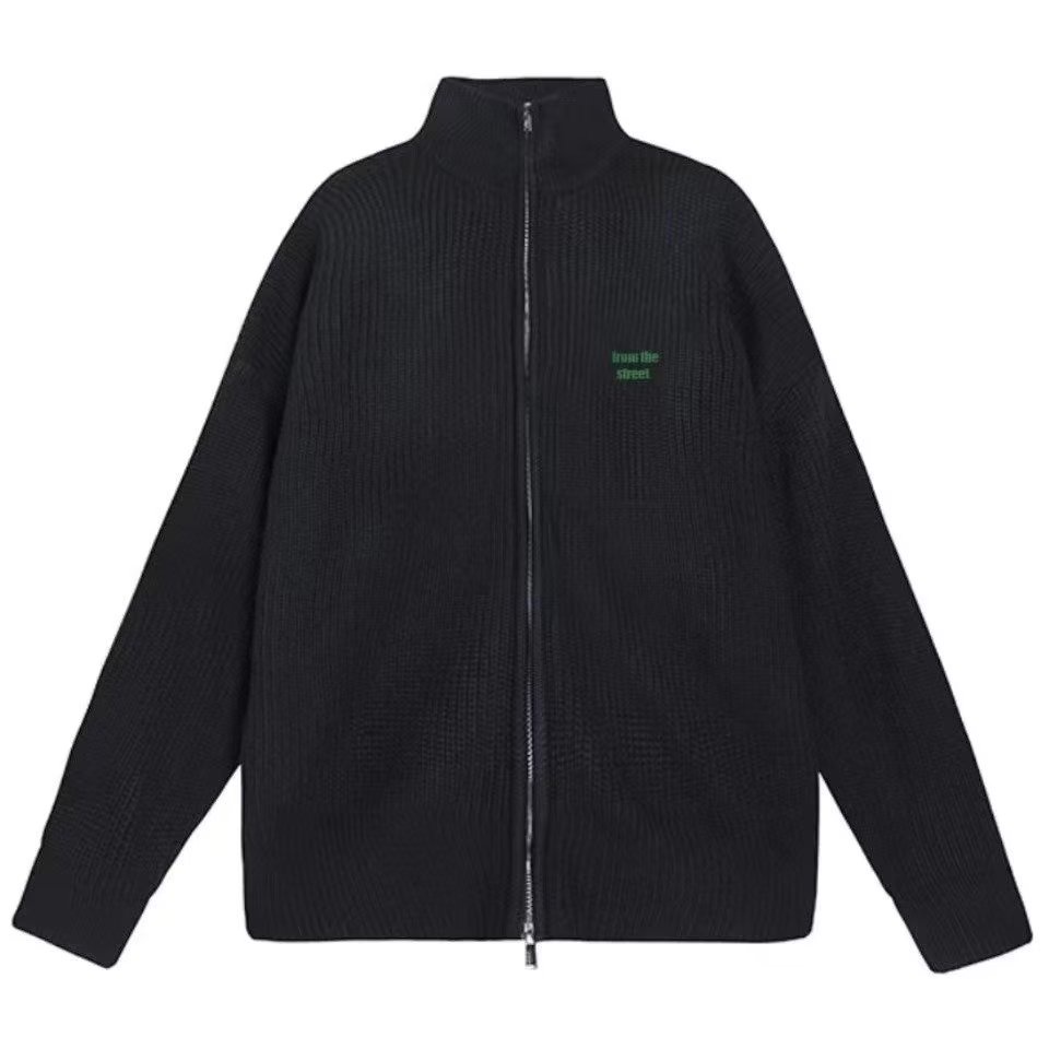 Áo Sweater Dệt Kim Tay Dài Dáng Rộng Thêu Họa Tiết Kiểu Retro Đường Phố Cho Nam Cỡ S-3XL Thẻ