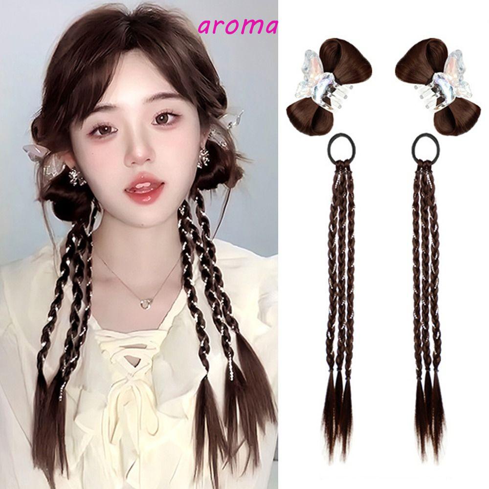 Dây Buộc Tóc Đuôi Ngựa Bằng Cao Su Tổng Hợp Co Giãn Thời Trang Cho Nữ