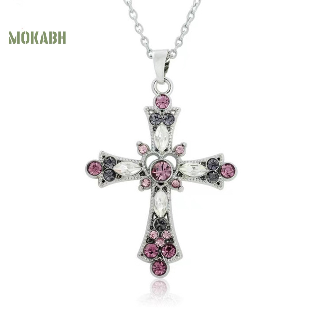 Vòng cổ Họa Tiết Hình Học / Trái Tim / Thánh Giá Đính Đá Nhiều Màu Sắc Phong Cách Âu Mỹ Thời Trang Cho Nữ