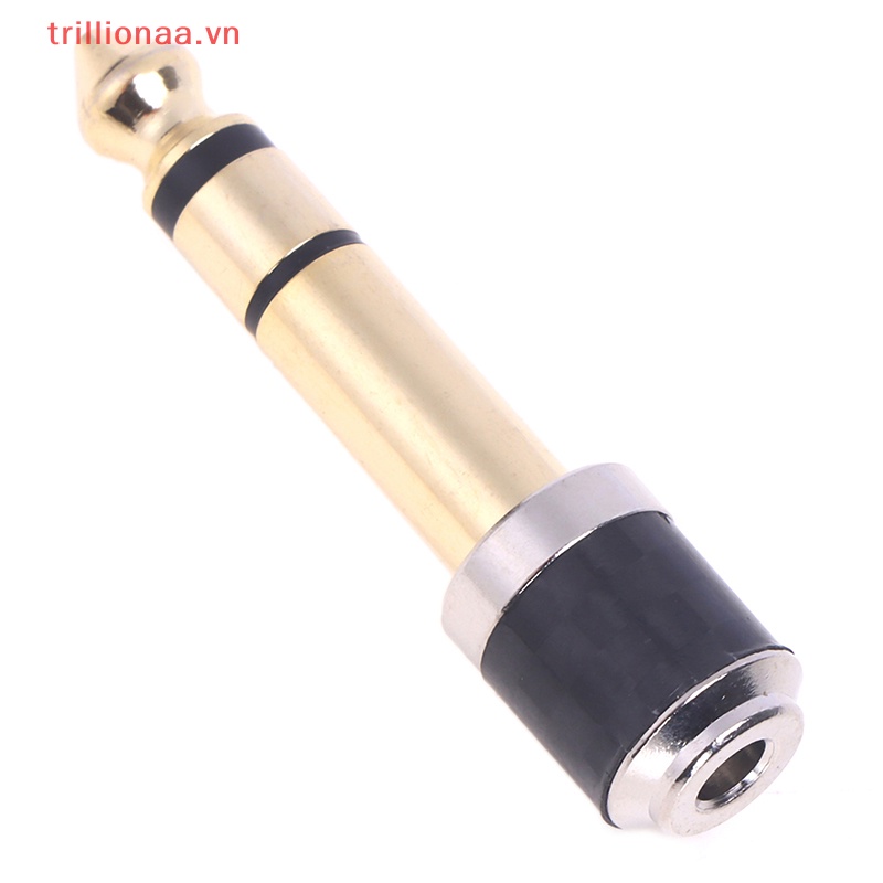 Đầu Nối Chuyển Đổi Âm Thanh Từ Giắc Cắm 6.35mm Sang Ổ Cắm 3.5mm 1 / 4 "1 / 8" 6.35 Sang 3.5 VN