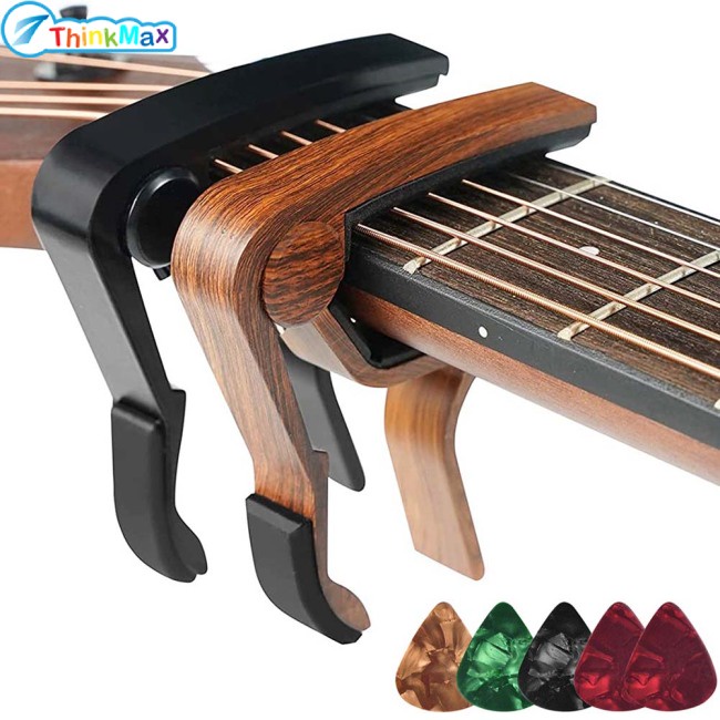 Capo + 5 Miếng Gảy Đàn Guitar Điện + 2 Miếng Gảy Đàn