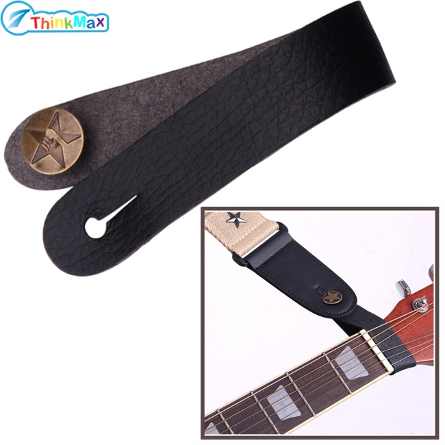 Dây Đeo Cổ Bằng Da Trơn Cho Đàn Guitar Acoustic Ukulele