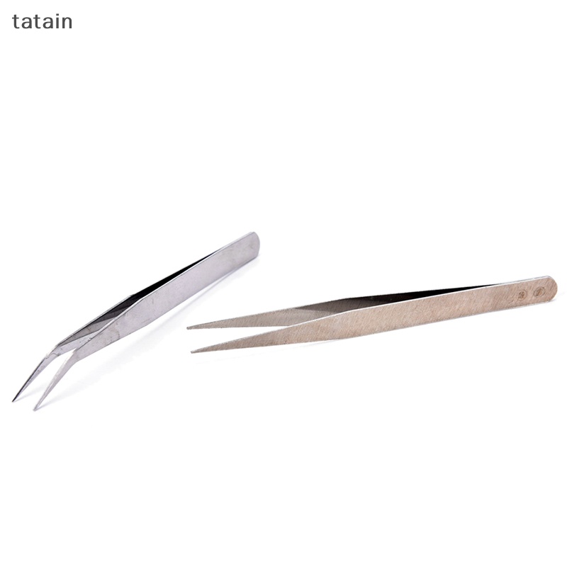 Set 2 Nhíp Gắp Bằng Thép Không Gỉ Tiện Dụng Chất Lượng Cao