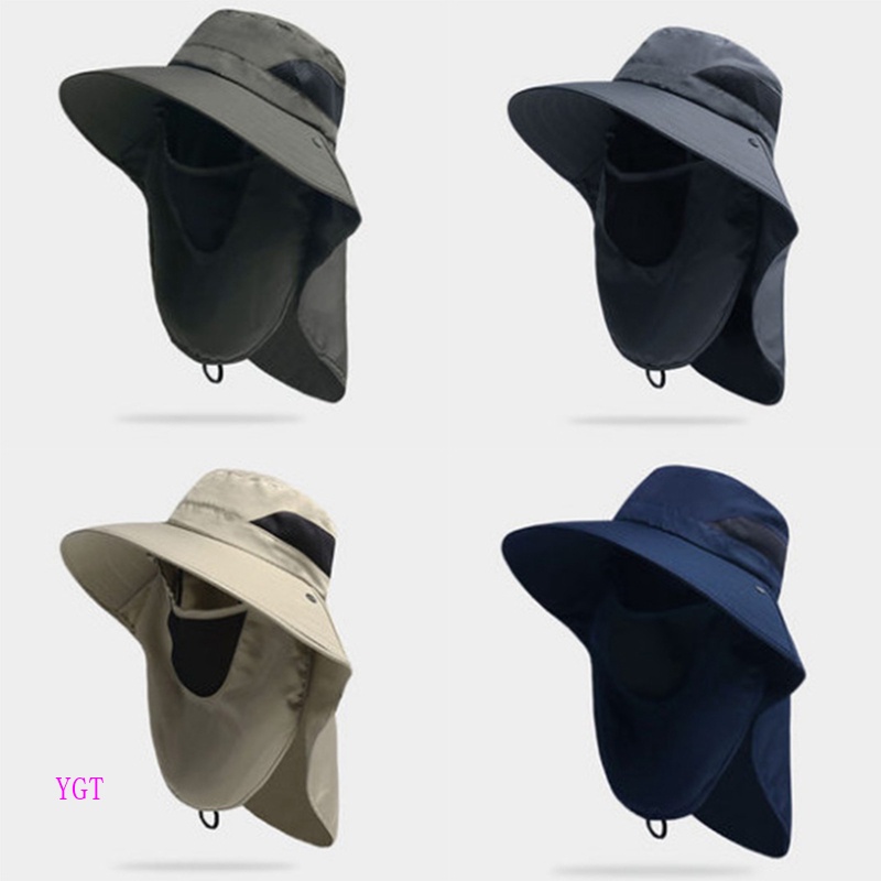 Ygt Mũ Lưỡi Trai Chống Nắng Chống Tia UV Bảo Vệ Mặt Cổ Tiện Dụng