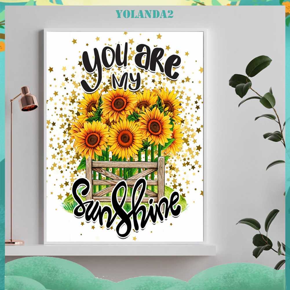 Tranh Đính Đá Kim Cương Toàn Bộ 5D DIY Hình Vẽ Hoa Trang Trí Nhà Cửa