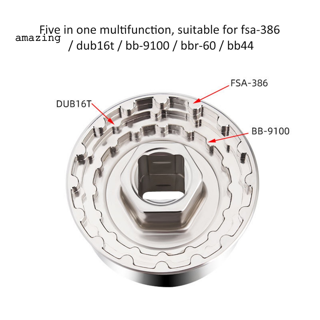 Ống Bảo Dưỡng Trục Xe Đạp 5 Trong 1 Bằng Thép Molybdenum FSA-386 / DUB16T / BB-9100 / BBR-60 / BB44