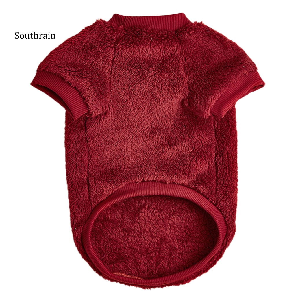 Áo Sweater 2 Lớp Bằng Polyester Giữ Ấm Mùa Thu Đông Chống Mài Mòn Cho Thú Cưng