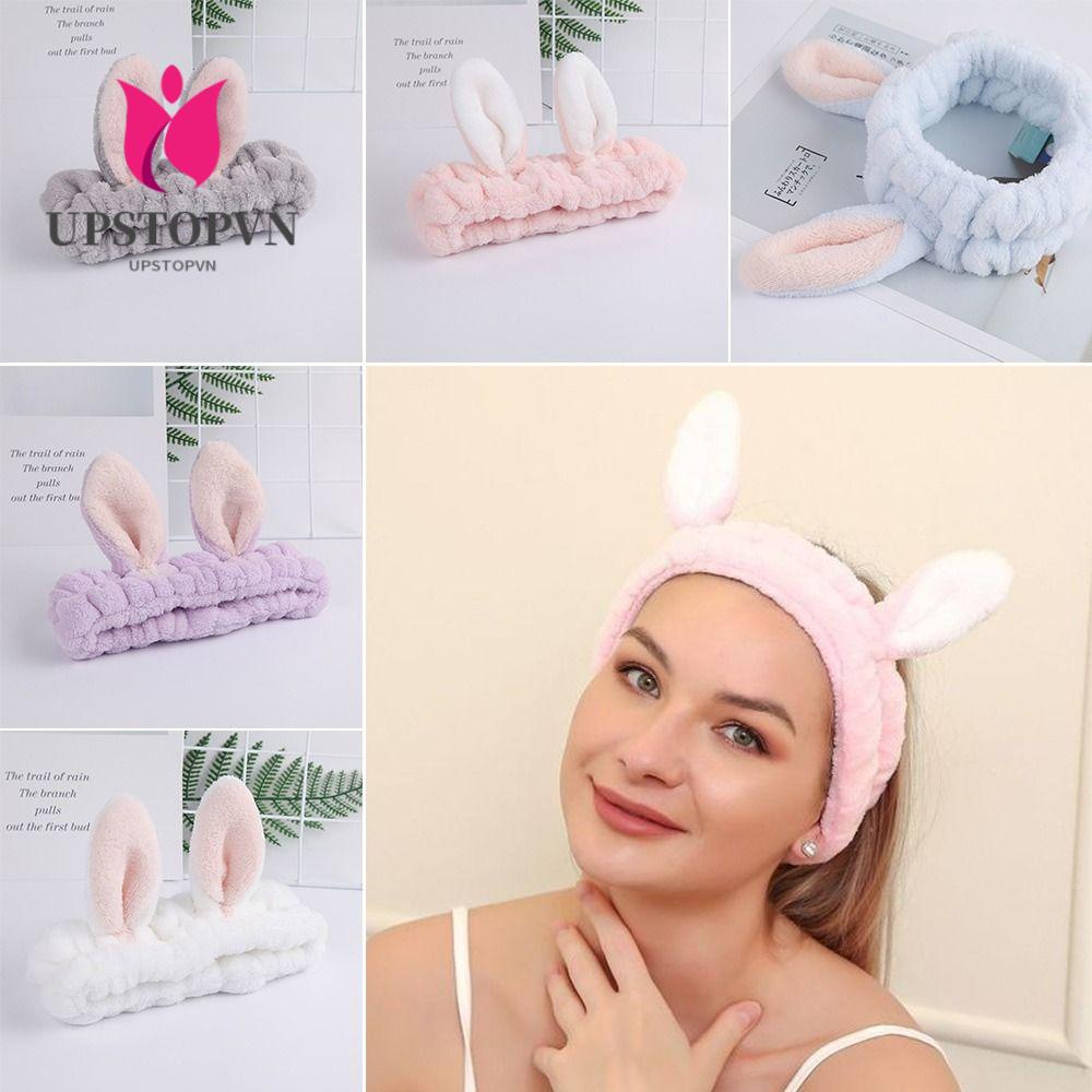 Băng Đô Lông Cừu San Hô Dùng Rửa Mặt / Tập Yoga Cho Nữ