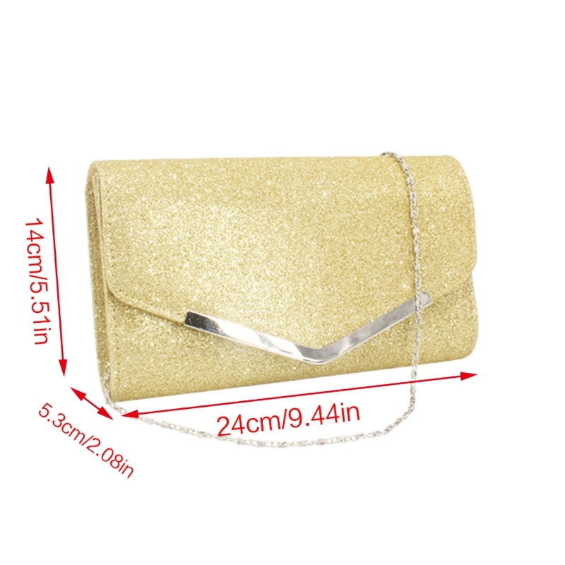 Ví Cầm Tay Đính Đá Lấp Lánh Dành Cho Nữ