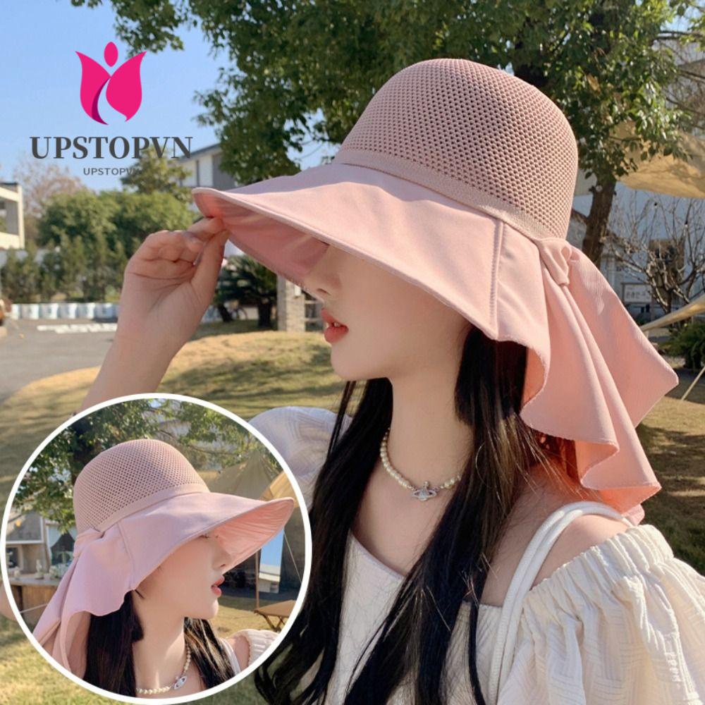 Nón Tai Bèo Đi Biển Chống Nắng Đính Nơ Xinh Xắn Cho Nữ