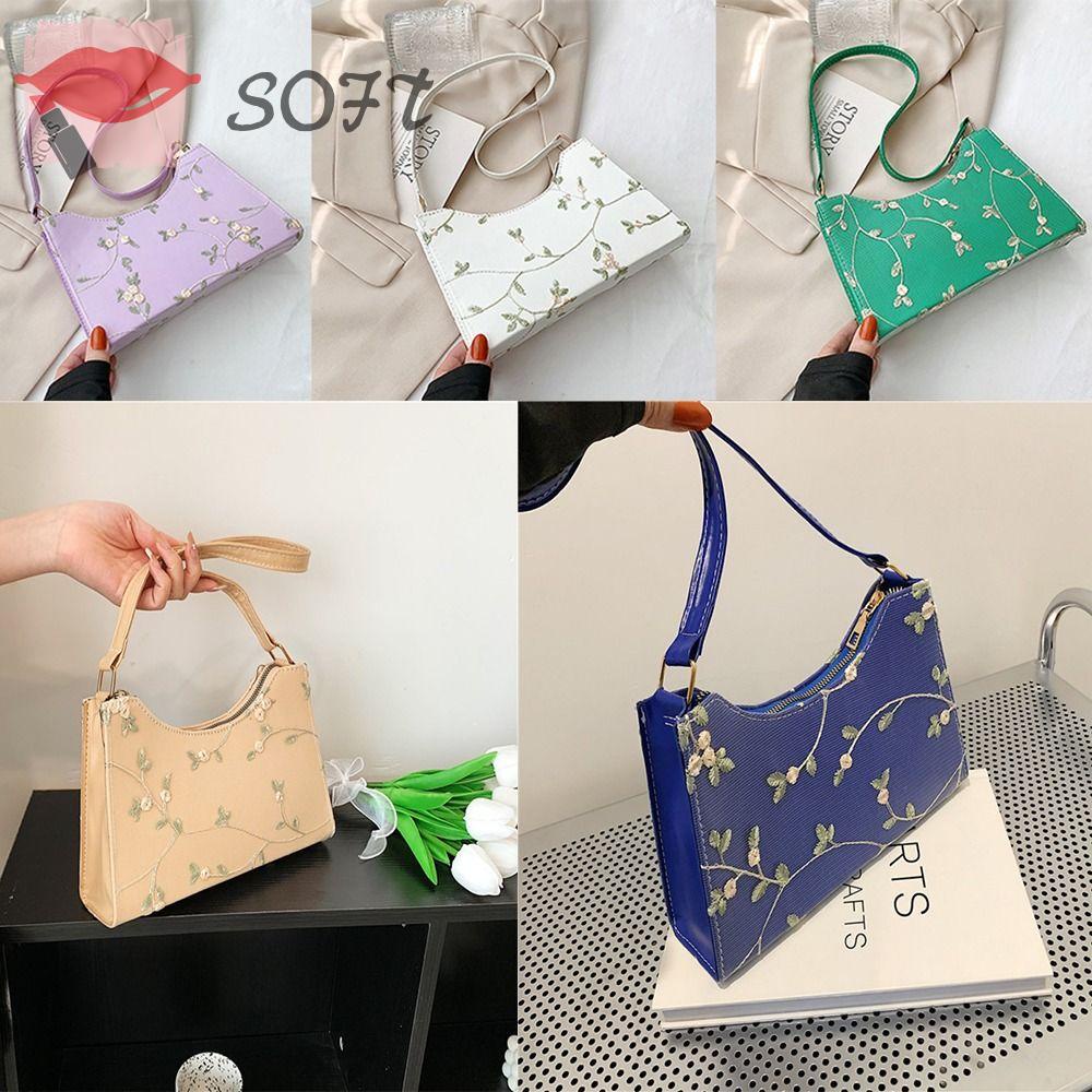 Túi Đeo Chéo Da PU Phối Ren Thời Trang Xinh Xắn Cho Nữ