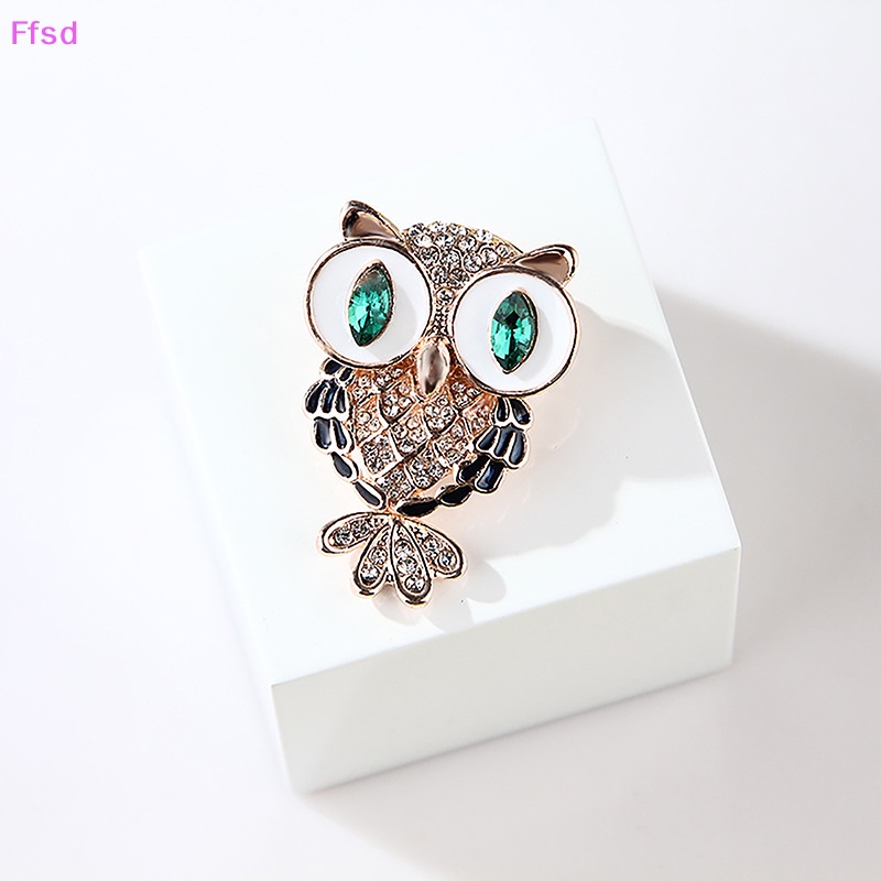 {Ffsd} Ghim Cài Áo Hình Cú Mèo Đính Kim Cương Dầu Nhẹ Nhàng Dễ Thương Thời Trang Cho Nữ * Bán Chạy