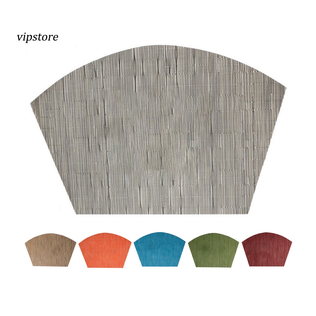 Tấm Lót Bàn Ăn Bằng Polyester Chống Dầu Hình Quạt Tiện Dụng Cho Nhà Bếp / Phòng Ăn