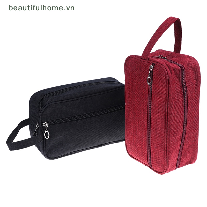 Túi Đựng Mỹ Phẩm / Đồ Trang Điểm Bằng Vải Canvas Chống Nước Cho Nam &amp; Nữ