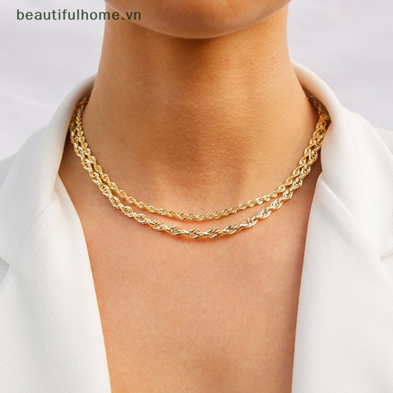 Vòng cổ Choker Bằng Thép Không Gỉ 316L 3 / 4MM Không Phai Màu Chống Nước Cho Nam &amp; Nữ