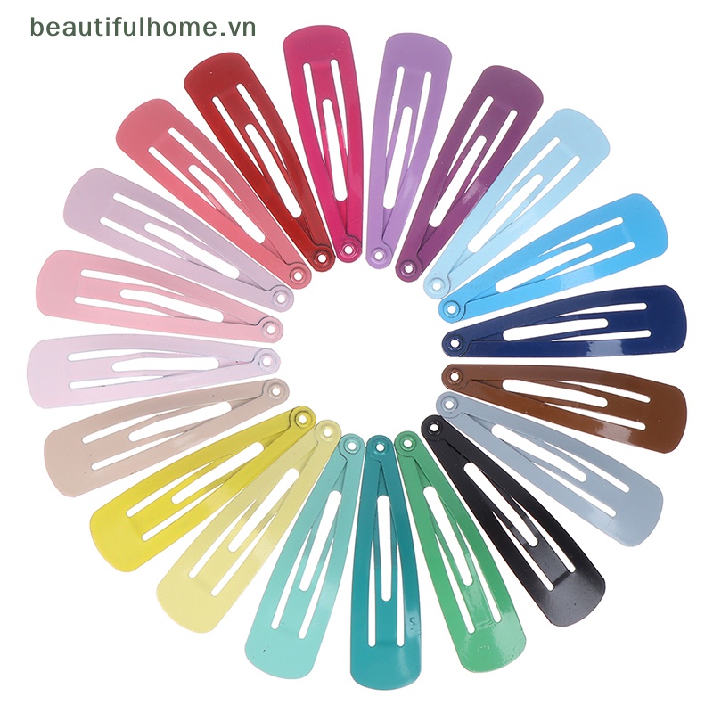 Set 20 Kẹp Tóc Màu Sắc Kẹo Ngọt Xinh Xắn Dành Cho Nữ