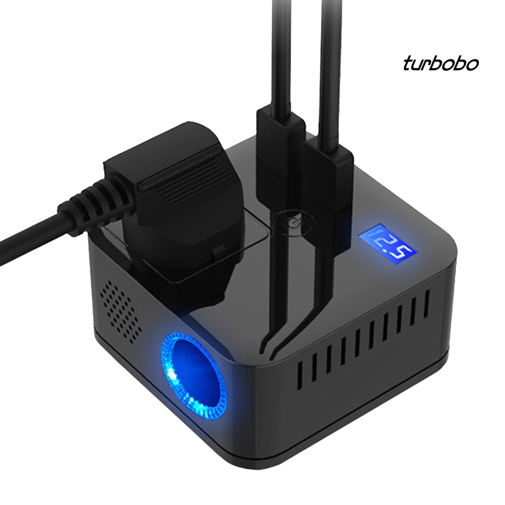 Bộ Chuyển Đổi Nguồn Điện 150W Kỹ Thuật Số USB QC3.0 DC12V Sang AC220V Cho Xe Hơi