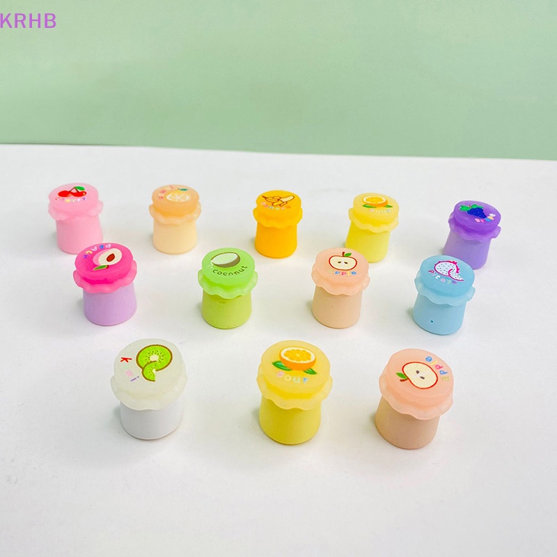 Set 5 Hũ Mật Ong Đồ Chơi Mini Bằng Nhựa Resin Phát Quang Trang Trí Vườn Nhà Búp Bê Crafg Mới