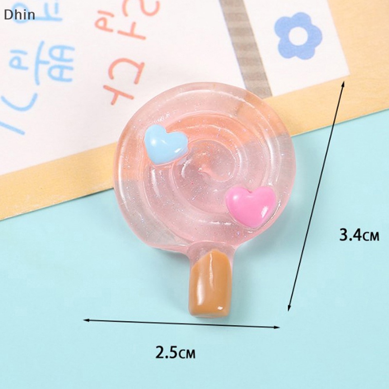 Bộ 5 Kẹo Mút Trong Suốt Bằng Nhựa Dùng Trang Trí Sổ Tay DIY