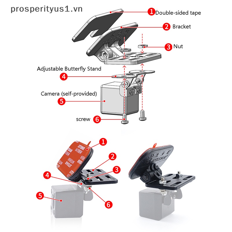 [prosperityus1] Giá Đỡ Camera Chiếu Hậu Ô Tô Phổ Quát [VN]