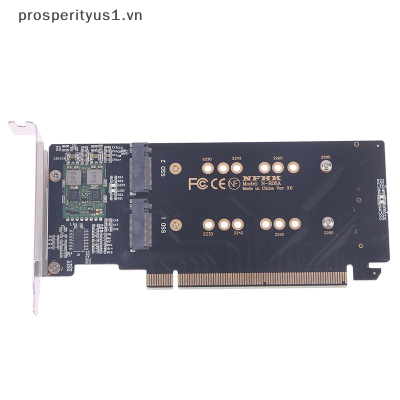 1 CARD Mở Rộng Chuyển Đổi PCI-E m.2 X16 Sang 4X NVME Pcie PCI-E3.0 GEN3 X16 Sang 4 * NVME