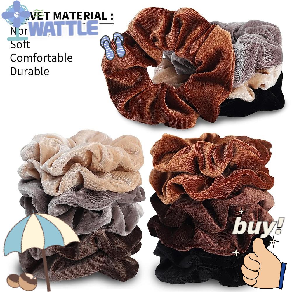 Dây Buộc Tóc Vải Nhung Co Giãn Thời Trang Cho Nữ