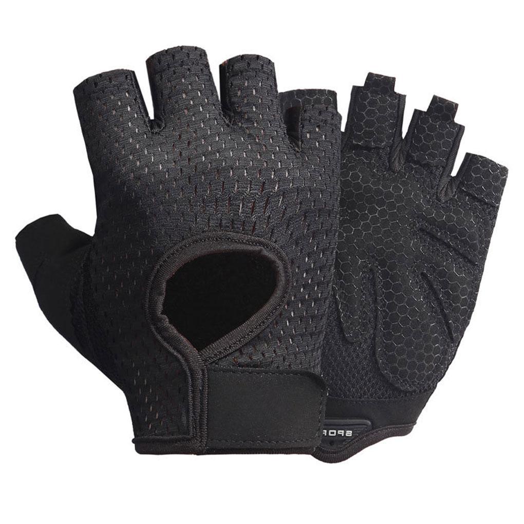 1 Đôi Găng Tay Thể Thao Nửa Ngón Chống Sốc Chống Trượt Co Giãn Bảo Vệ Khi Lái Xe